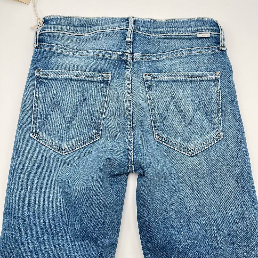 MOTHER | NWT The Mid Rise Dazzler Ankle Fray Riding the Cliffside Jeans 25 - Picture 13 of 16